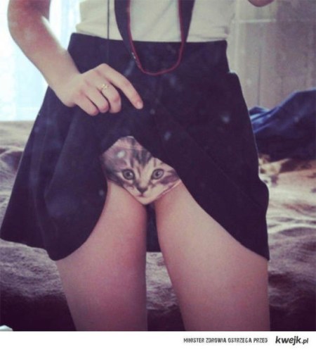 petite culotte chaton
