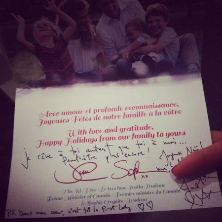 Justin Trudeau pour Mélodie Nelson